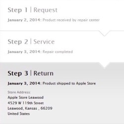 Awesome turnaround time. #Apple #MacBookPro