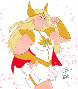 callmepo: This is what I picture when you call She-Ra the Princess of Power!  Playing with a more graphic style to hopefully get me out of my funk.  KO-FI / TWITTER 