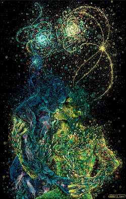 jedavu:  Swirling Illustrations by James R. Eads Explore Human Connections and the Natural World 