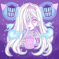 shiroiroom:  A little ghostie having a sip and being creepy cute 🎀💀🎀https://www.instagram.com/p/Bo2terxBqzL/?utm_source=ig_tumblr_share&amp;igshid=wiffts8ftxne