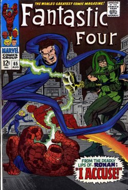 comicbookcovers:  Fantastic Four #65, August 1967, cover by Jack Kirby, Joe Sinnott, and Stan Goldberg
