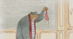 celesse:  Ernest meets Celestine. I learned how to make movie gifs :D From Ernest and Celestine. Everyone needs to see this movie.   Ohh my god this looks adorable