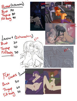 temixart:  temixart:  I was bored so I made this.  All January long, commissions have no charge for secondary characters.  Slots are open:  1. Taken 2. open 3. Open 4. Open  (Also, two character thigh up sketch commissions are ฤ. you should get one)