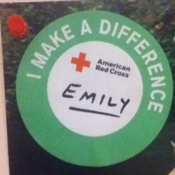 First blood donation sticker!! #blood #donation