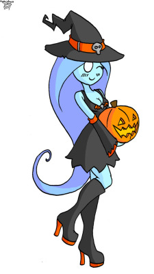 Abby dressed as a witch for Halloween. I’m super glad you guys seem to like Abby as much as I hoped everyone would. 