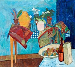 stilllifequickheart:  Axel Nilsson Still Life with Blue Variations 1938 