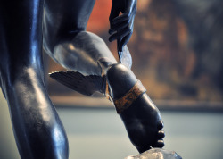 emmahyphenjane:  422. Mercury Fastening His Heel-Wings by François Rude, Detail - Musée du Louvre, Paris 