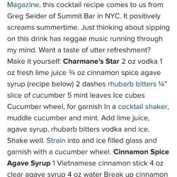 #Repost by @cxpressionsofficialpage recipe of the official &ldquo;Charmane&rsquo;s Star&rdquo; cocktail when in NY 🍎🍸P.S Thanks for the s/o much Loooooooove! ❤️❤️ by charmanestar