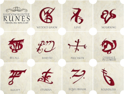  Shadowhunter Runes designed by Valerie Friere 