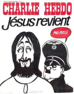 somesocialjusticebullshit:  As a Roman Catholic I find it hilarious that people call me intolerant for standing behind Charlie Hebdo, when they’ve drawn insulting caricatures about my religion as well.