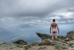 Naked and not afraid. Mt. Healy, Alaska.
