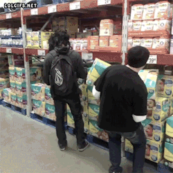 the-absolute-best-posts: good thing he’s buying pampers cause he just shat his pants