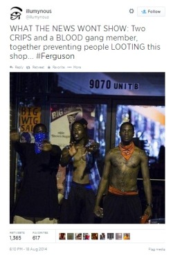 Thebxb:  Gang Members Are Preventing People From Looting The Shop…. While Police