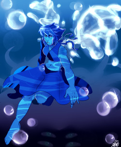 I colored in that Lapis sketch I did and discovered that water is really hard to draw