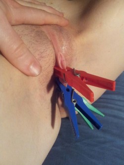 Xdommx:  They Are Called “Close-Pins” Right? Used To Close Things Up ;)