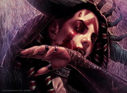 mychestpainwantsacigarette:  Bloodthrone Vampire by SteveArgyle 