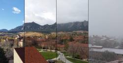 stunningpicture:  4 hour time lapse in Boulder, Colorado today.  My home