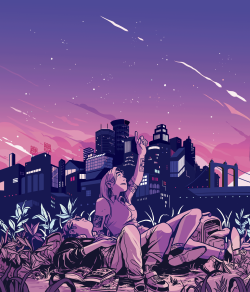 livertaker:  a cover i did for the yearly comics issue of a local newspaper! i’m extremely biased but Minneapolis’ skyline is one of my favorites. :&gt;  (also, apologies for how quiet i’ve been here lately! my twitter and instagram are quite