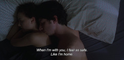 anamorphosis-and-isolate:  &ldquo;When I’m with you, I feel so safe. Like I’m home.&rdquo; 