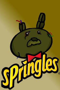 adyjemma44:  Springles, producing and selling chips since 1987! “You don’t just eat ‘em, you hide from ‘em!” (P.S.: I can’t belive I’m the only one who thought of this)