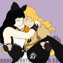 I like to do things other than ponies once in a while and I was due for some RWBY fanart. Bumbleby OTP