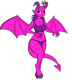 drbdnv:  Also, found this demon girl from 2012 buried in my drawings folder. What a cutie   super cute!