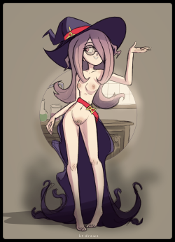 bigdeadrevived:  kt-draws: Sucy Manbavarararara… With Glasses! Sorry, it’s another circle background :(   