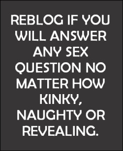 rapesluts:  All questions will be answered privately unless asked via Anon. Ask questions here 
