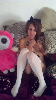 prettyteenkitty:  my crothless panties and stockings :) Want More Pix and Vids of Me?? Click Here&gt; Come Email Me and Get to Know Me Better Here - My Girl Fund  -  Want to Actually Get Laid Tonight?? - -click here-  