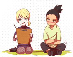 ysue-chan:    AU - Where Inojin is a little girl and Shikadai is in Love with her — ( yamanakaino239 )