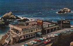 sadie-hawkins-dance:  thepieshops:  Special thanks to NPR for the reblog(s). cardboardamerica:  Cliff House and Seal Rocks - San Francisco, California The Cliff House has been a world renowned restaurant since the House was built in the year 1858. It
