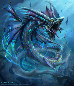 dailydragons:  Sea Serpent Stage 3 (Rare) by Michael Anthony Gonzales (website | DeviantArt)