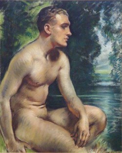 ricaire: Male nude, William Bruce Ellis Ranken
