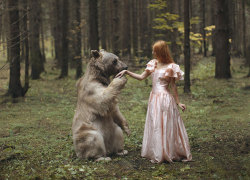 sina-schneider-art:  wetheurban:  NOT PHOTOSHOPPED: Katerina Plotnikova Photography (Update) Russian photographer Katerina Plotnikova (born 1987), with the help of professional trainers and their animals, has completed a series of brilliant photographs