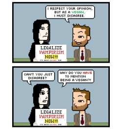 rstevens: Tonight’s comic really wants you to know that it’s a vegan. http://www.dieselsweeties.com/ics/406/ 