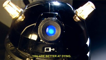 carryonmywaywardstirrup:  endmerit:  Remember that time Daleks and Cybermen had sass-off?  THIS IS LITERALLY MY FAVE SCENE FROM DOCTOR WHO EVER I AM NOT EVEN JOKING I AM SO GLAD SOMEONE MADE A POST OF IT I THINK ABOUT THIS MORE OFTEN THAN IS NORMAL UGH