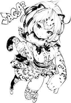 erotibot-art:  fukumasa:Kemono friends JAGUAR&amp;LION wonderful
