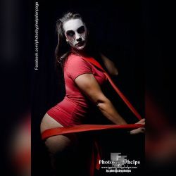 Molly @molly.montana_  embracing her theatrical spooky side make up by Jess @amandah925 #kiss #mood #demon #monster #effects #makeup #tattoo #fashion  #blog #twogirlsandacameraguy #dmv #booty #busty #sex #naughty  Photos By Phelps IG: @photosbyphelps