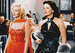 vintagegal:  Marilyn Monroe and Jane Russell in Gentlemen Prefer Blondes (1953)
