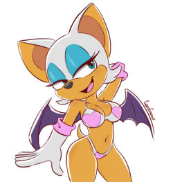 I drew Rouge the bat for a patreon member!Check out the alt version on twitter or patreon :D