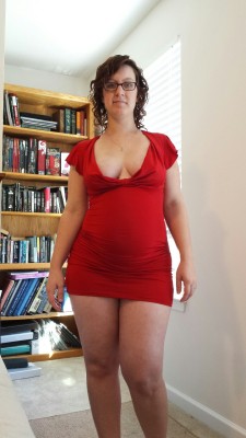 nerdynympho87:Just trying on an old club dress. Not quite the same effect… But I know you’ll enjoy it. 