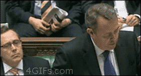 maja-stina:  4gifs:  Air guitar during parliament  ‘Cause that’s how we roll in England. :3 