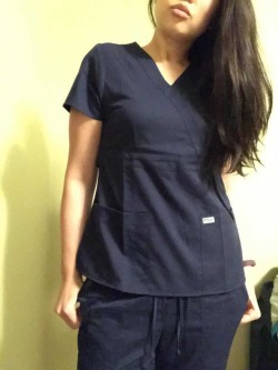 sexonshift:  #sexynurse #scrubs #hornyatwork  Wow, sexy Asian nurse looking for some fun on night shift 