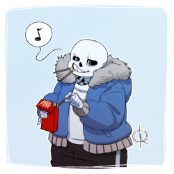 asexualmew:  leeffi:    Happy (belated) Pocky Day Please enjoy my low-key sin, featuring sans the skeleton. now if you’ll all excuse me, i need to backflip off a cliff, because this is the single most self indulgent thing i’ve ever drawn lmao (ﾉ´▿`)ﾉ