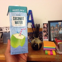 Day 22: This heat calls for some hydration with coconut water! #100happydays #100daycountdowntil21 #ineedtoprintoutmorepictures