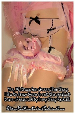 mistressandtranslesbiannatalie:Mistress’s Sissy shall be smooth, soft, delicate, feminine, and pretty in pink..