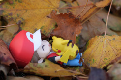 handpicked-stars:  i have so many gen 1 feelings over the release of the red nendoroid ;o;!!have some gen 1 starter feels and some implied pokemon yellow feels! ^D^ 