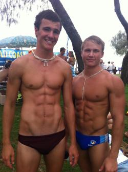 hotaussiemates:  Pretty sur went to skool with guy on left