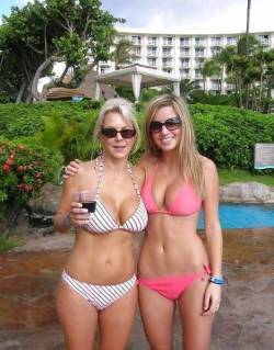 Cruzergirl21:  Just Imagine This Mom/Daughter At The Nude Beach Latter In The Day.
