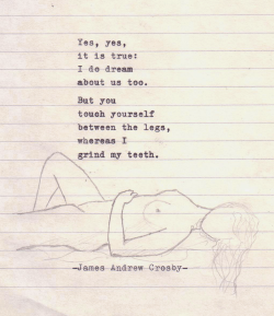 Typewriter Poetry #911 by James Andrew Crosby(I hope this makes you sad.)